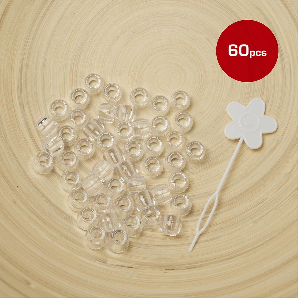 Red By Kiss Large Hair Beads (60pcs)