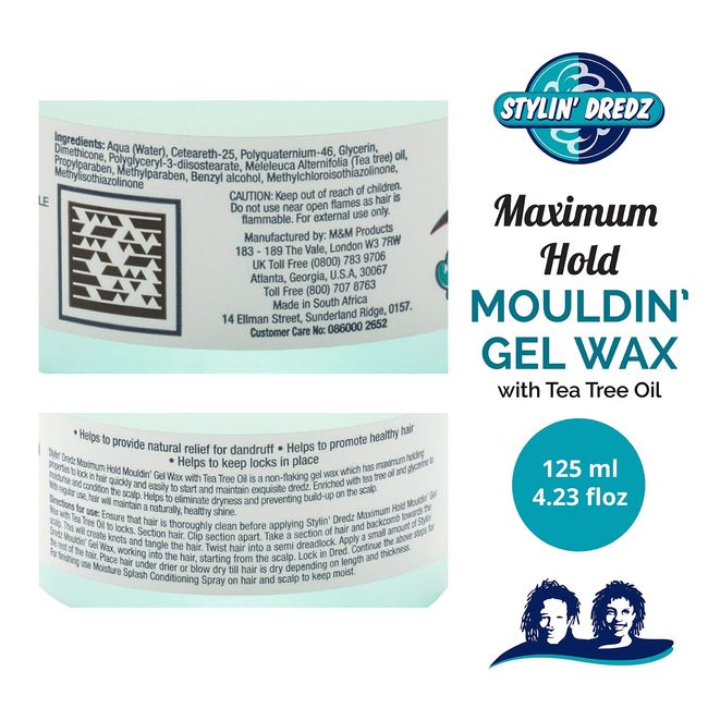Stylin Dredz Mouldin' Gel Wax-250ml