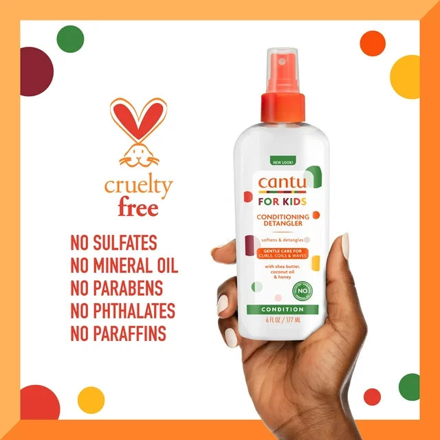 Cantu Kids Conditioning Detangler Spray for Tangle-Free Hair 177ml/6oz