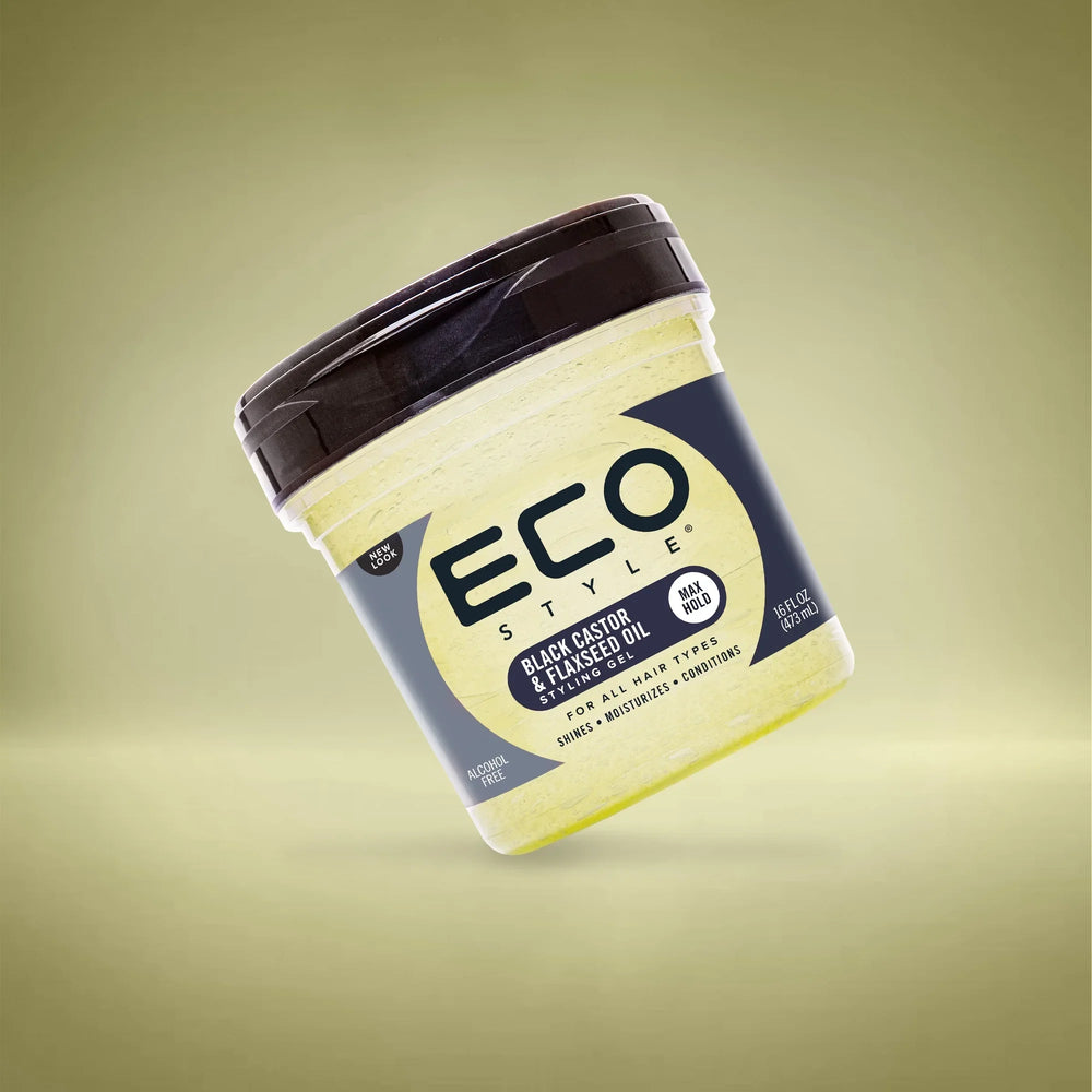 Eco Styler Black Castor & Flaxseed Oil Hair Styling Gel 473ml/16oz