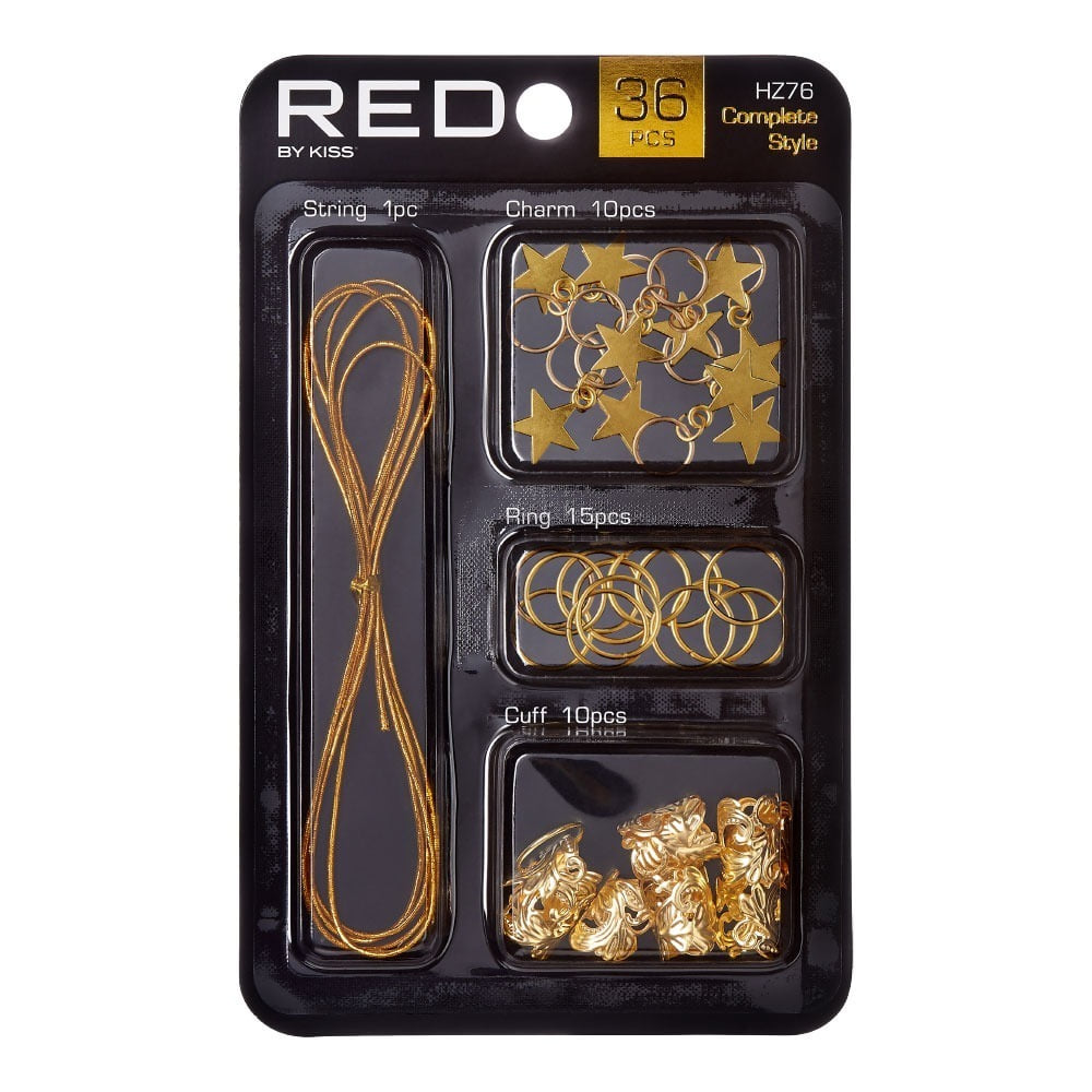 Red By Kiss  Complete Style Braid Charm Set