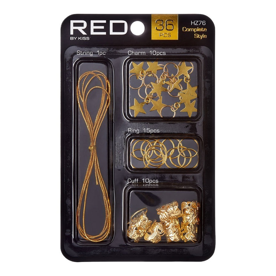 Red By Kiss  Complete Style Braid Charm Set