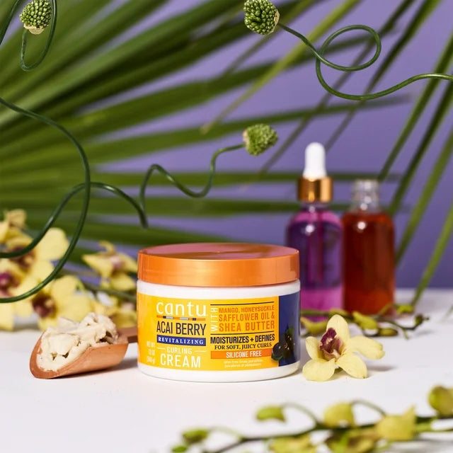 Cantu Revitalizing Curling Cream with Acai Berry and Shea Butter 340g/12oz