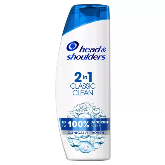 Head & Shoulders Classic Clean 2in1 Clarifying Anti Dandruff Shampoo For Itchy And Dry Scalp 400ml