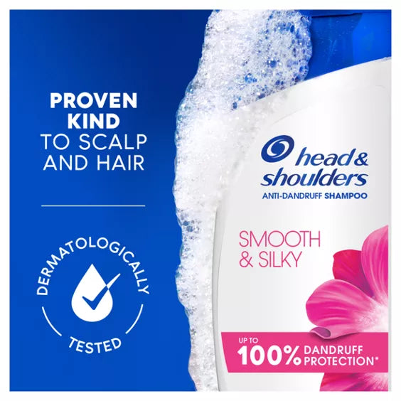 Head & Shoulders Smooth & Silky Anti-Dandruff Shampoo for Frizzy Hair 400ml