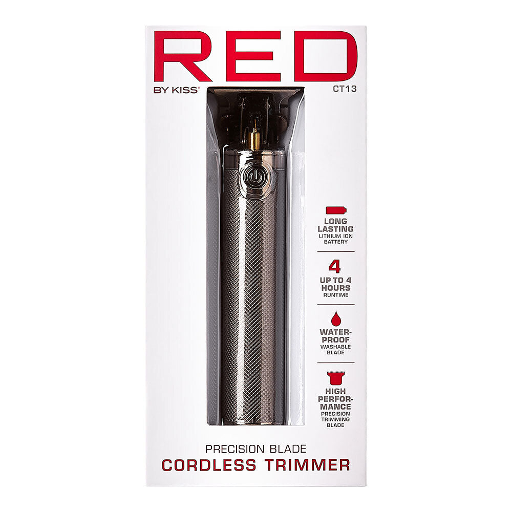 Red By Kiss Cordless Precision Blade Trimmer Cool Gray