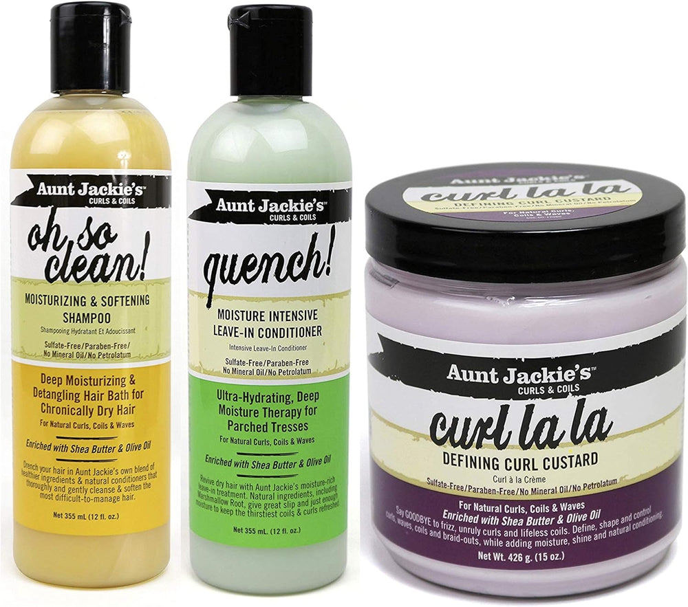 Aunt Jackie's Curls & Coils TRIO BUNDLE