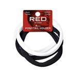 Red By Kiss Ponytail Holder Black&White LARGE