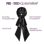 Red By Kiss Pre-Tied Satin Glam Wrap