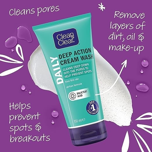 Clean & Clear Deep Action Cream Wash 150ml