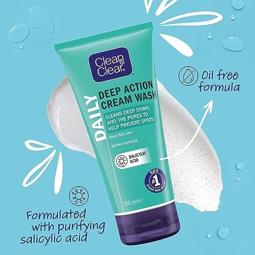 Clean & Clear Deep Action Cream Wash 150ml