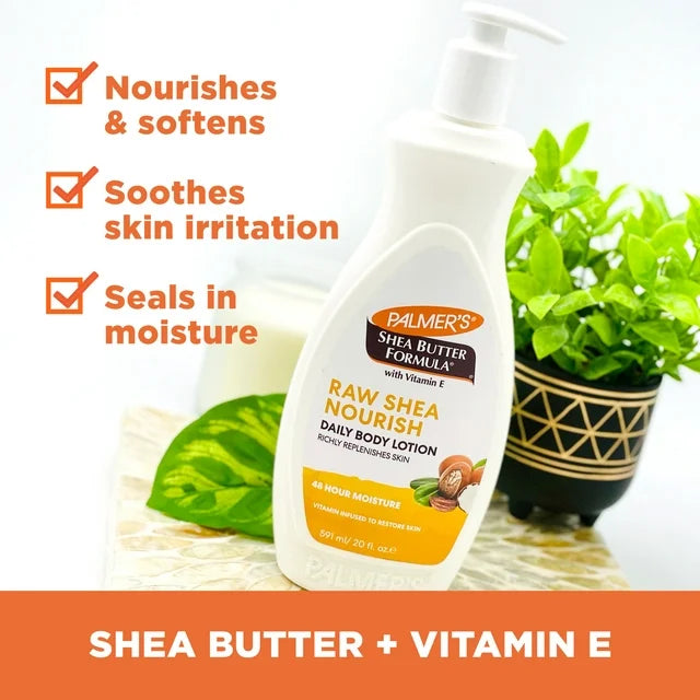Palmer's Shea Butter Formula Raw Shea Nourishing Body Lotion for Dry Skin 400ml
