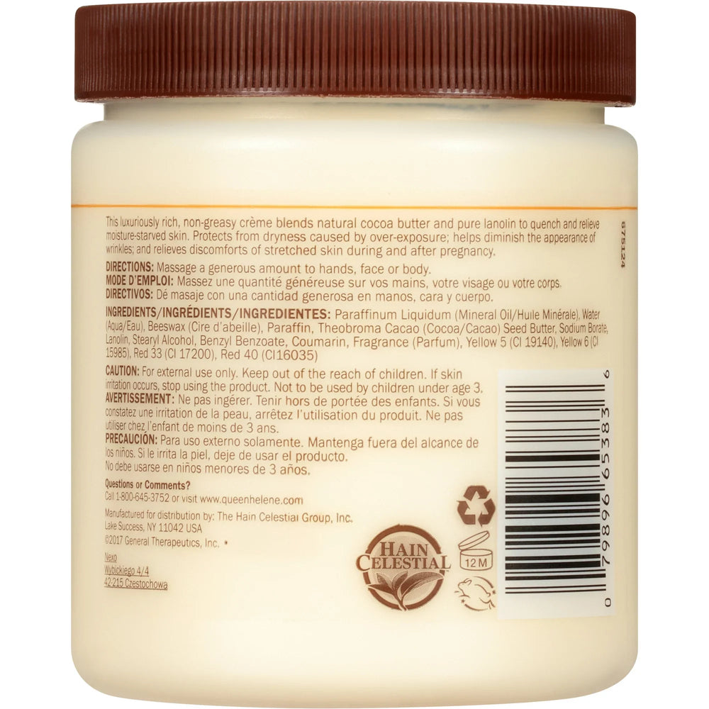 Queen Helene Cocoa Butter Crème Face & Body  for Dry Skin 425ML