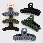 Kitsch Eco-Friendly Chain Claw Clip 3pc Set