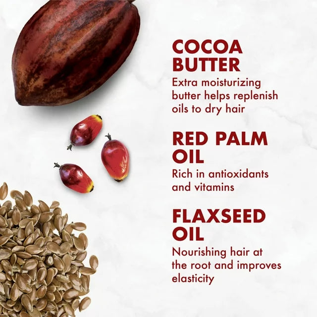 Shea Moisture Conditioner Red Palm Oil and Cocoa Butter for Curly Hair with Flaxseed Oil 384ml