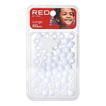 Red By Kiss Large Hair Beads (60pcs)