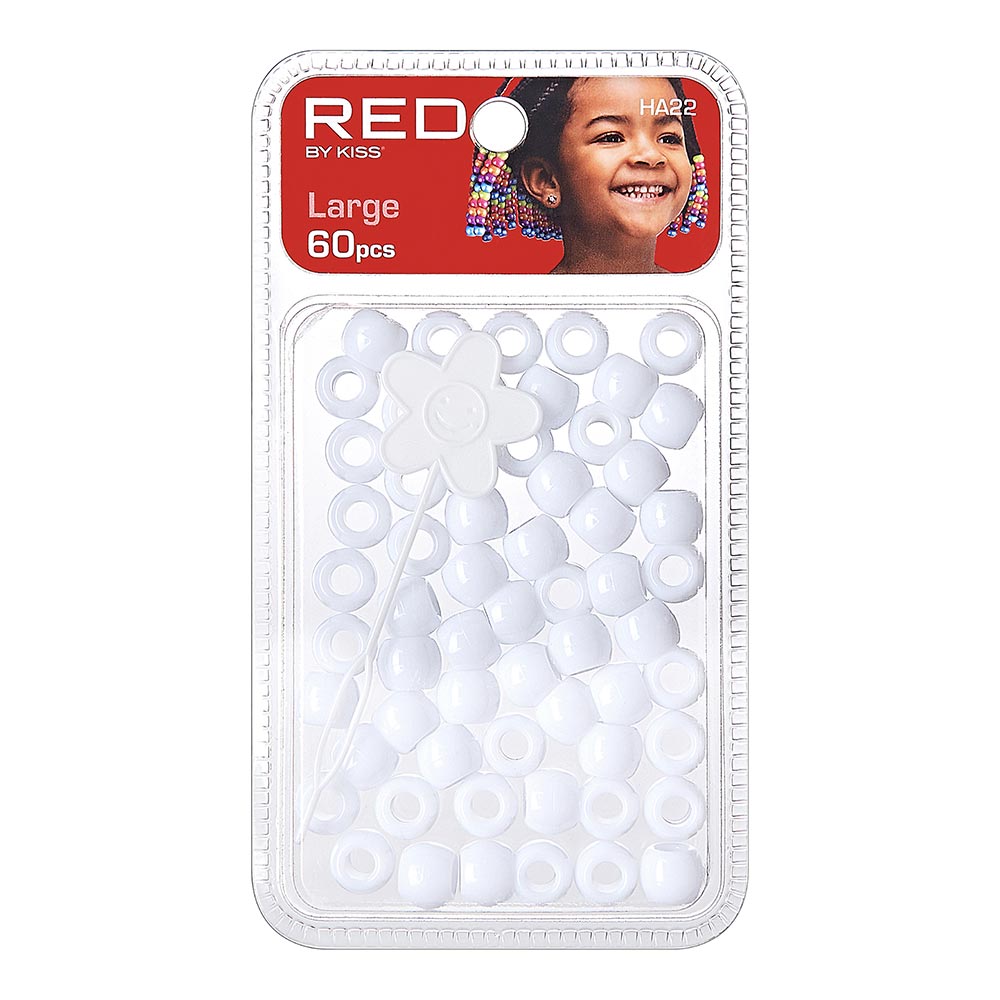 Red By Kiss Large Hair Beads (60pcs)