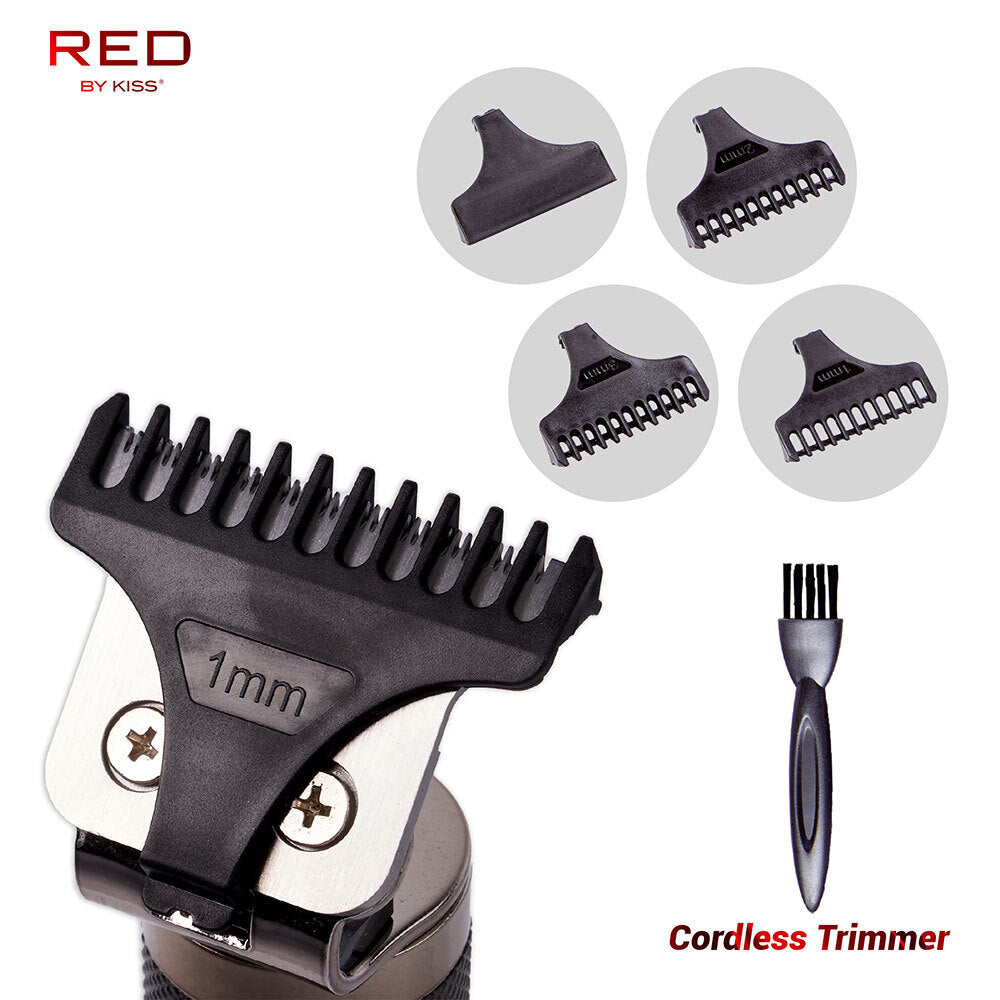 Red By Kiss Cordless Precision Blade Trimmer Cool Gray