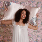 Kitsch Bridgerton X Satin Pillowcase in Wisteria - King