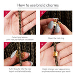 Red By Kiss Complete Style Braid Charm Set-: HZ77