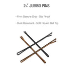Red By Kiss  Bob Pins   Bronze black 2 3/4" 40 PCS