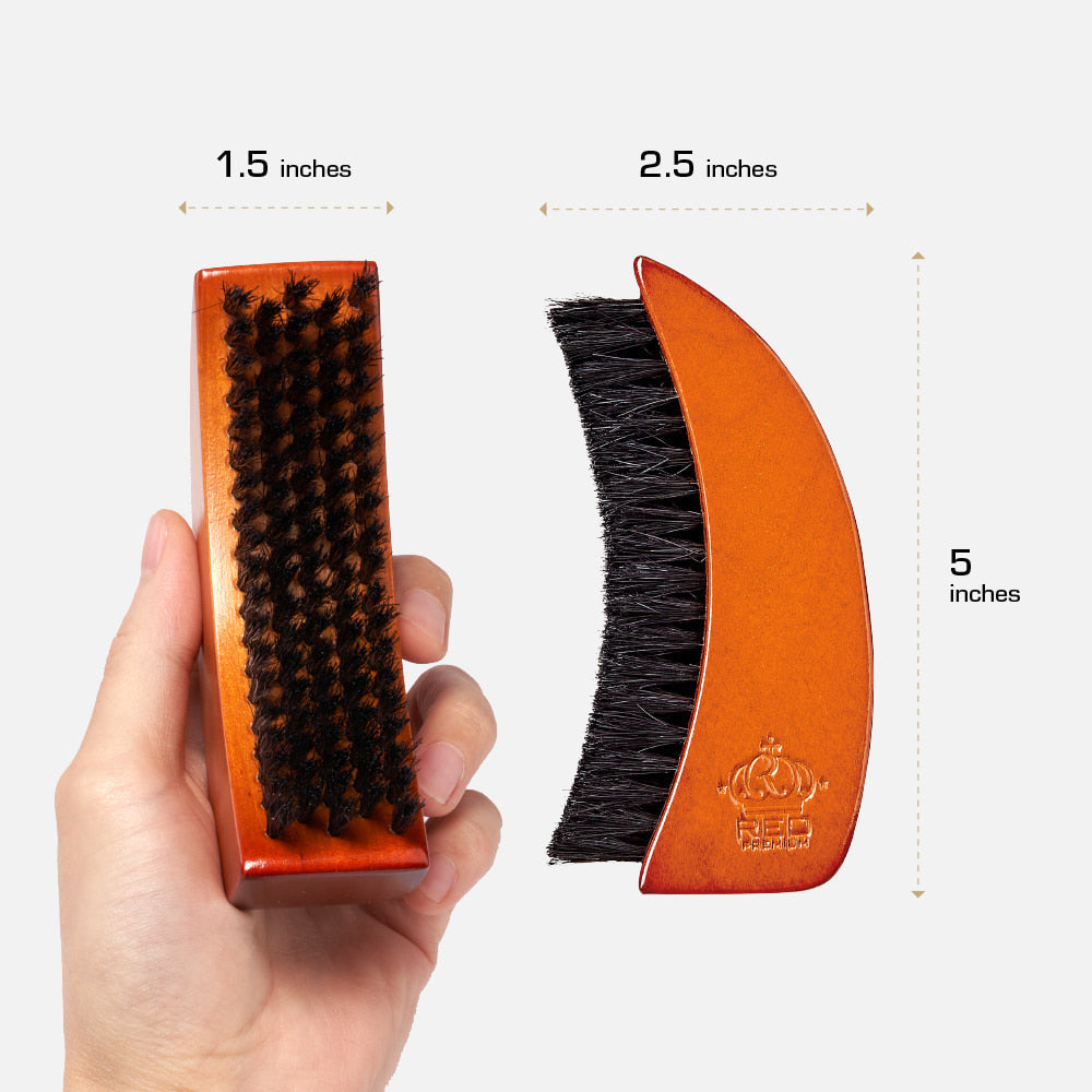 Red By Kiss Premium Beard Medium Soft Moon Shape Brush