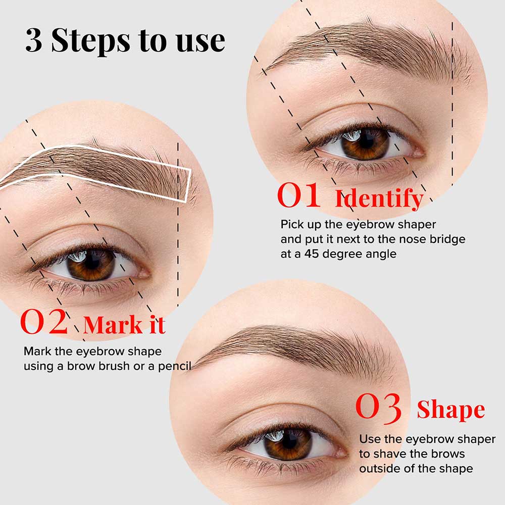 Red By Kiss Eyebrow Shaper Dermaplanning [ 3 PCS]