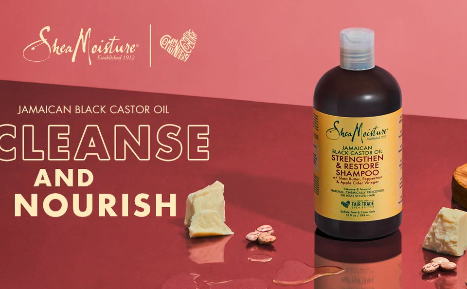 Shea Moisture Jamaican Black Castor Oil Set Strengthening Shampoo 384ml & Conditioner384ml