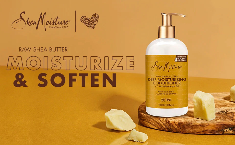 Shea Moisture Raw Shea Butter Set Shampoo 384ml and Conditioner 384ml