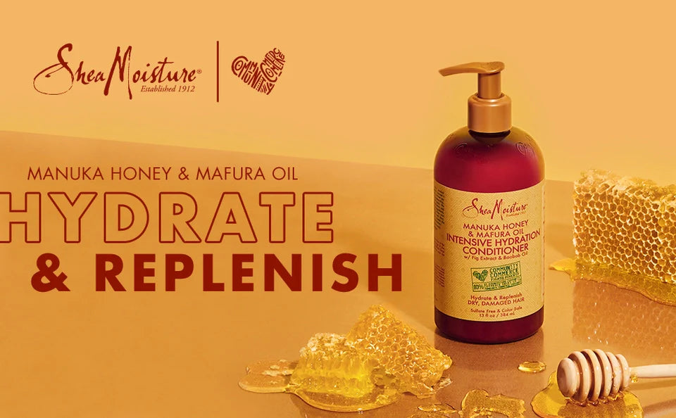 Shea Moisture Manuka Honey & Mafura Oil Intensive Hydration Set Shampoo 384ml Conditioner 384ml Hair mask 340g