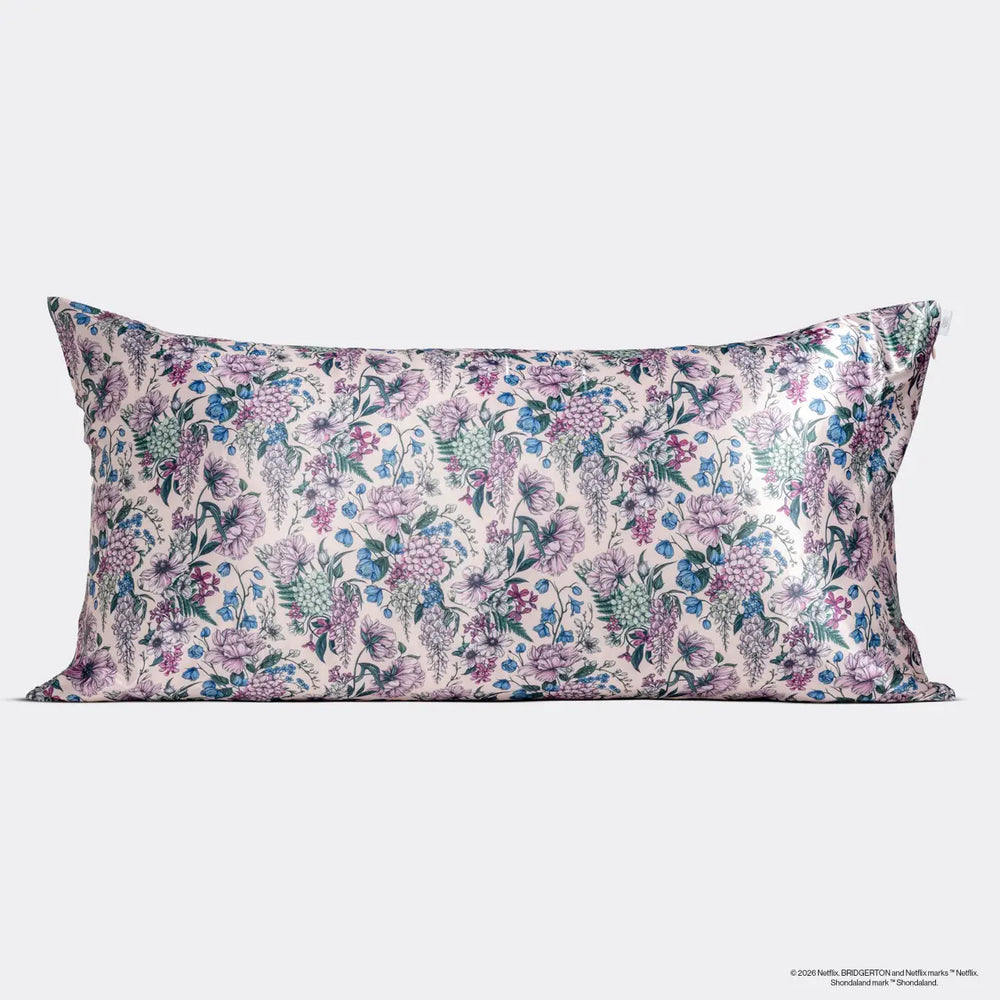 Kitsch Bridgerton X Satin Pillowcase in Wisteria - King