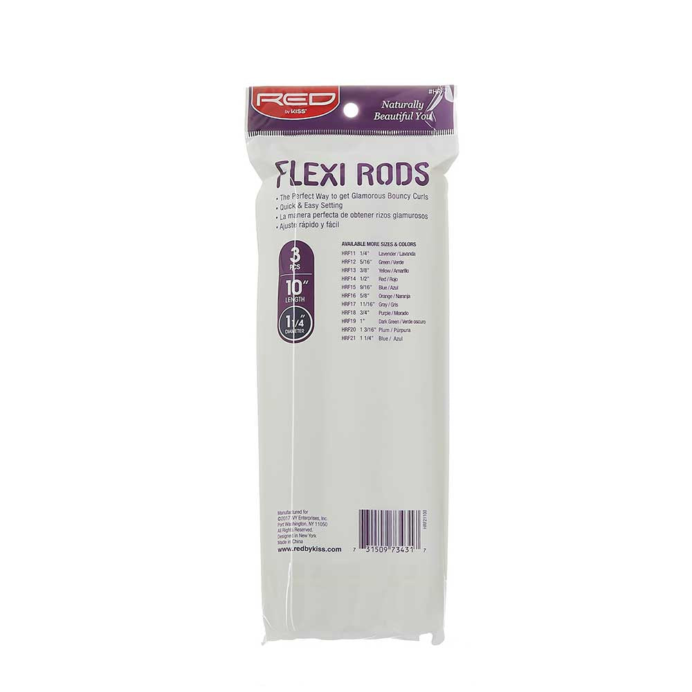 Red By Kiss Flexi Rods 10″ Length Blue