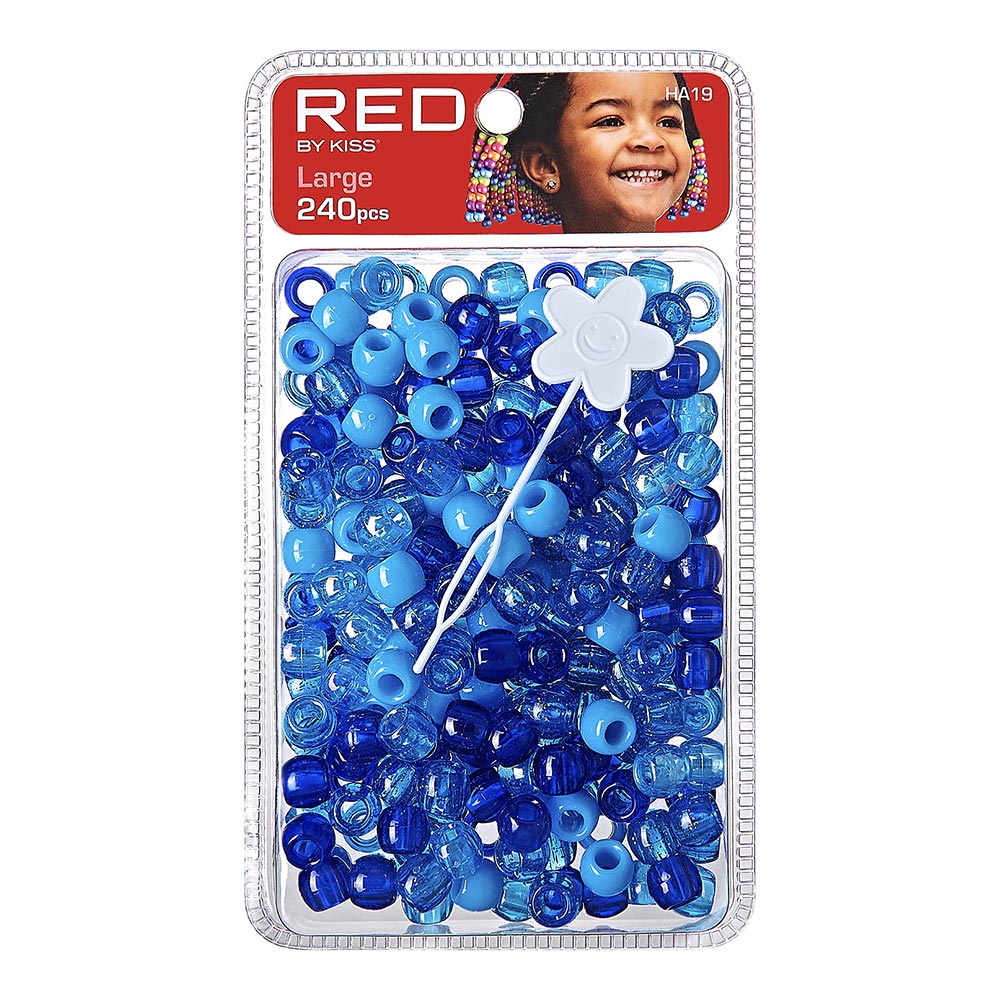 Red By Kiss Large Hair Beads (240pcs)