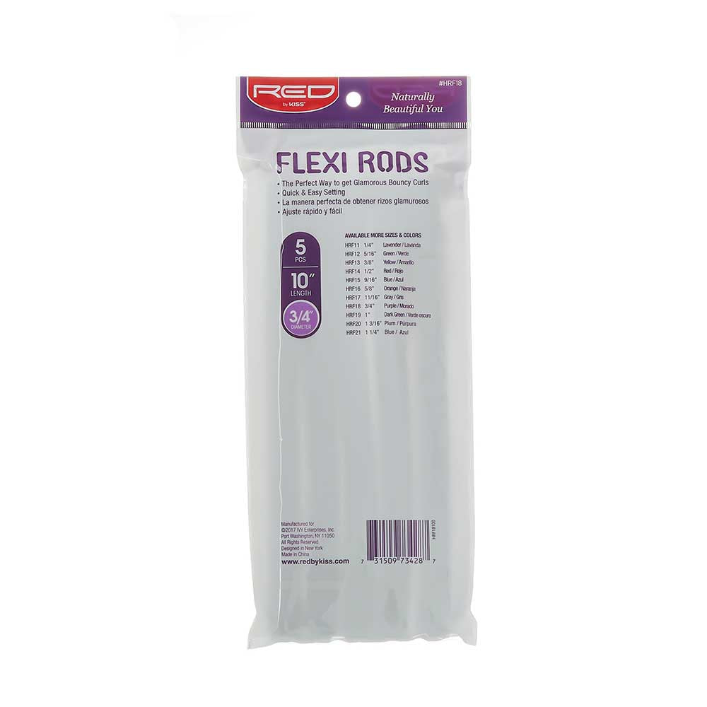 Red By Kiss Flexi Rods 10″ Length Purple