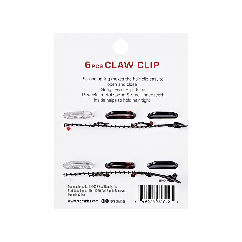 Red By Kiss Hair Claw Clip