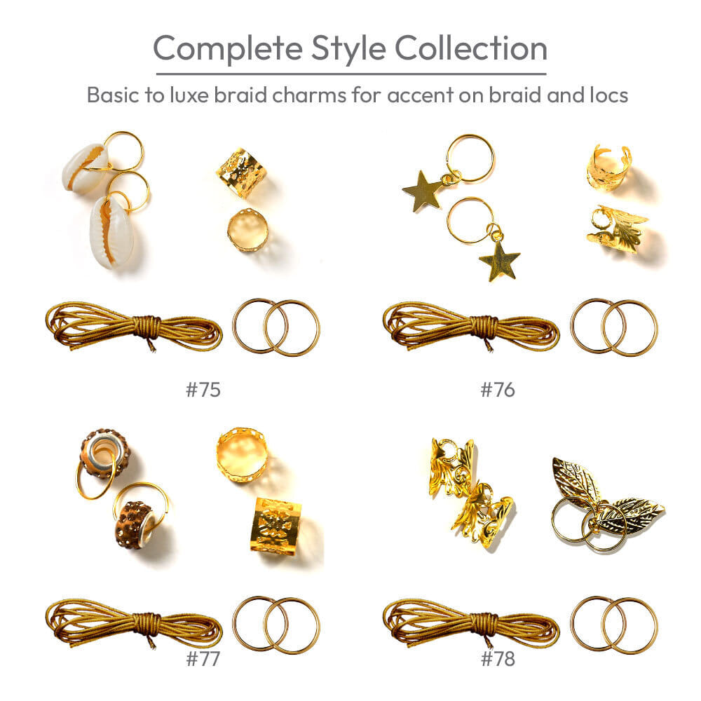 Red By Kiss  Complete Style Braid Charm Set