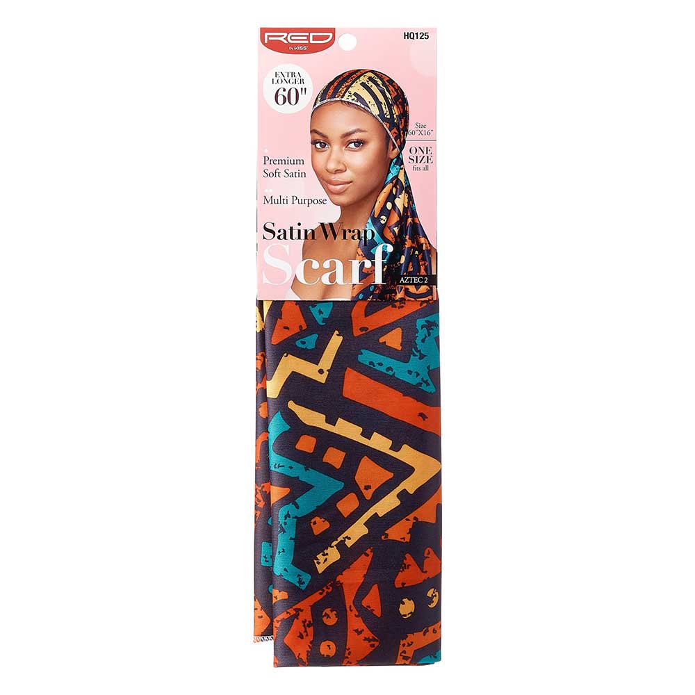 Red By Kiss Silky Satin Wrap Scarf 60″X16″