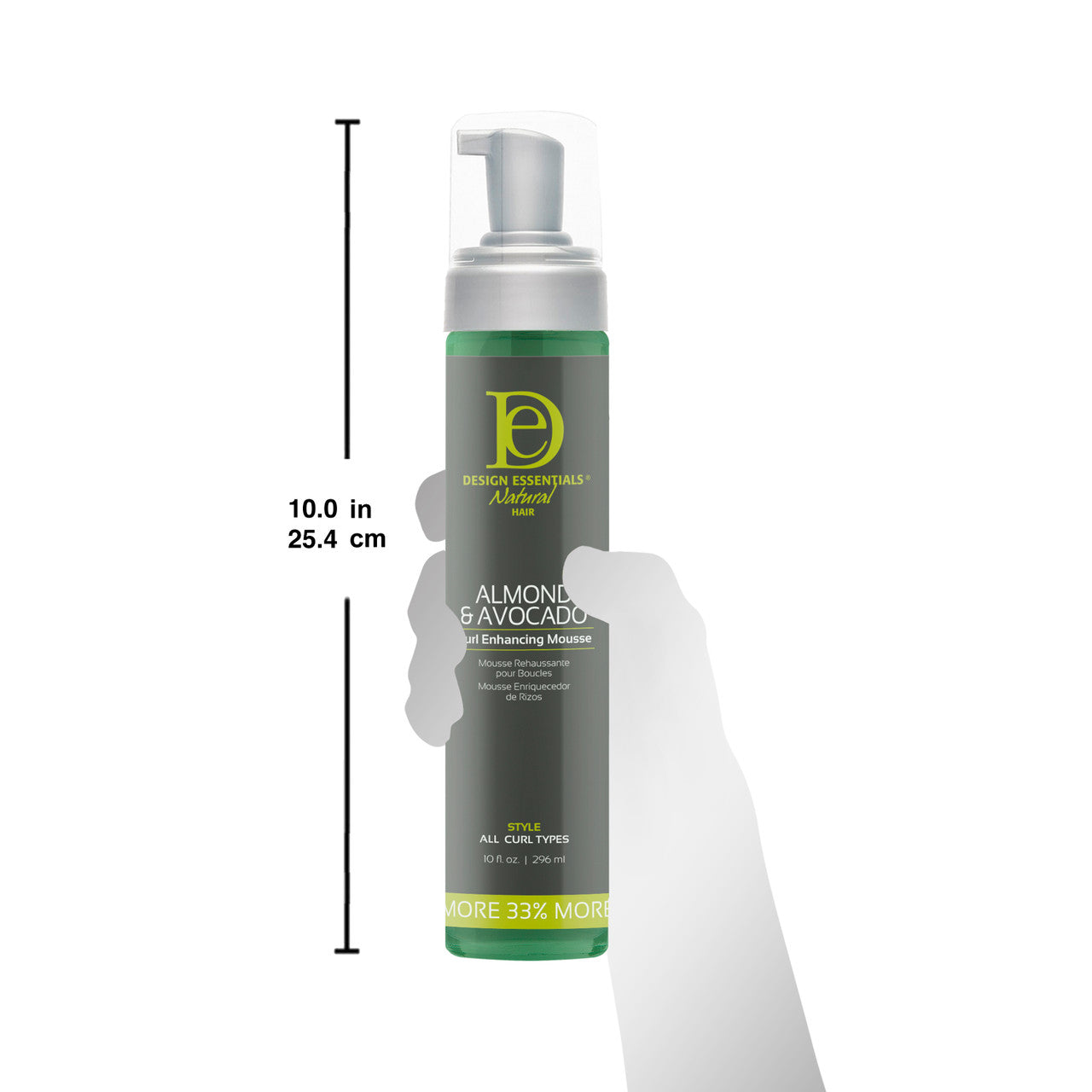 Design Essentials Almond & Avocado Curl Enhancing Styling Mousse 296ml/10oz
