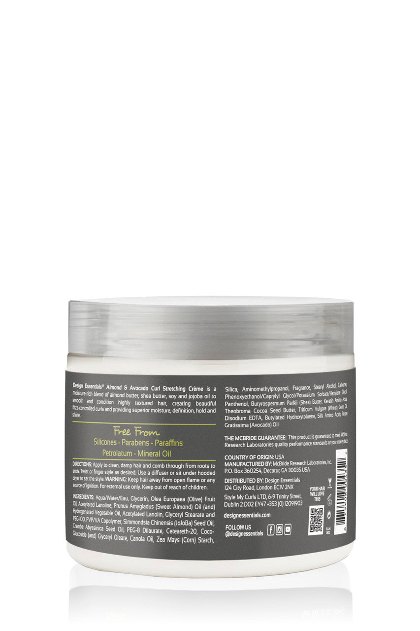 Design Essentials Almond & Avocado Curl Stretching Crème 454g/16oz