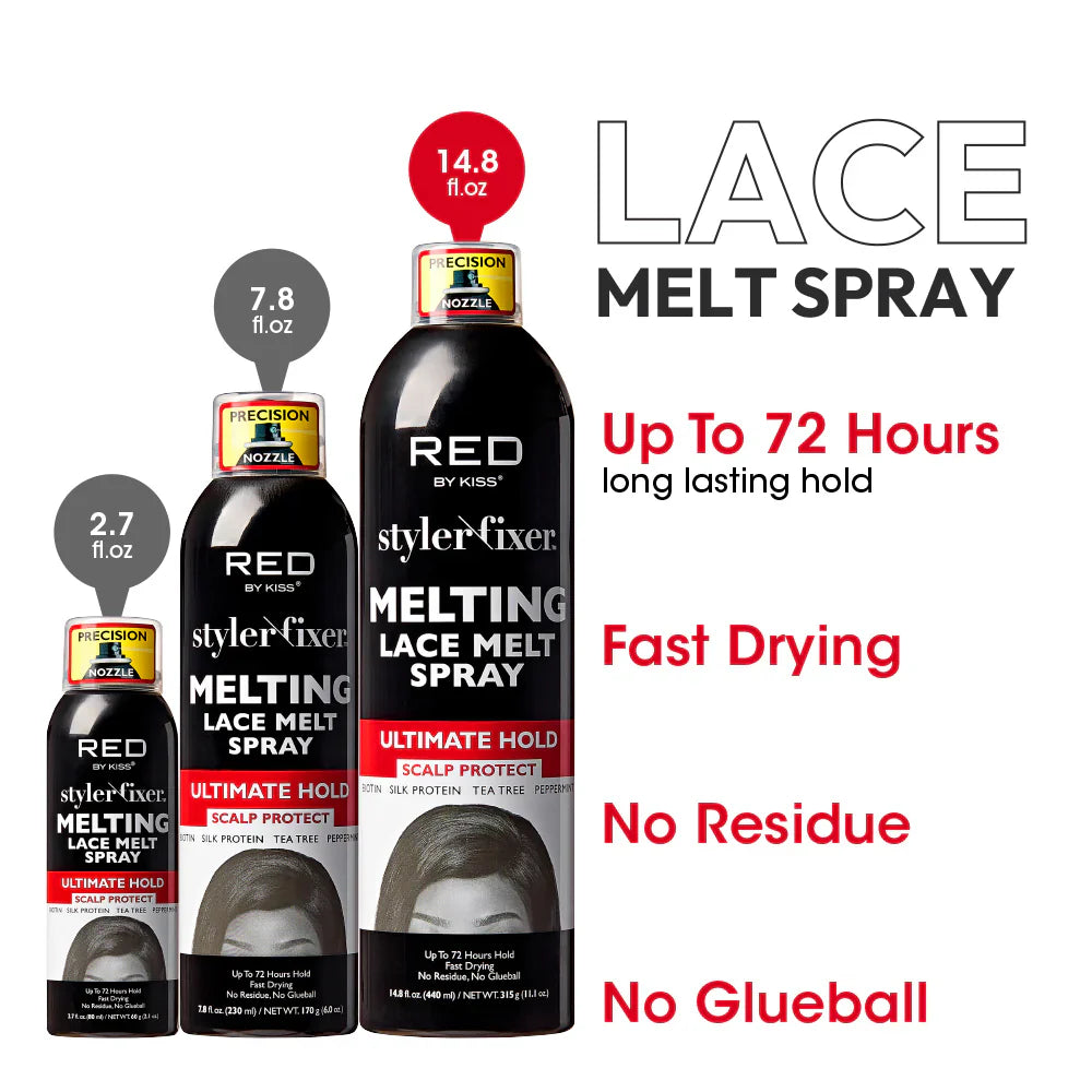 RED BY KISS STYLER FIXER ULTIMATE HOLD LACE SPRAY WITH BIOTIN 230ML