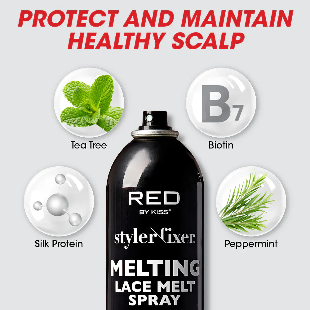 Red By Kiss Styler Fixer Ultimate Hold Lace Spray With Biotin 440ml