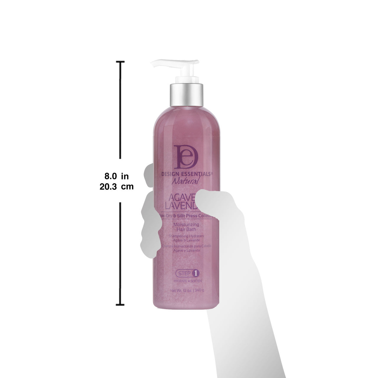 Design Essentials Agave & Lavender Moisturizing & Strengthening Shampoo 340g