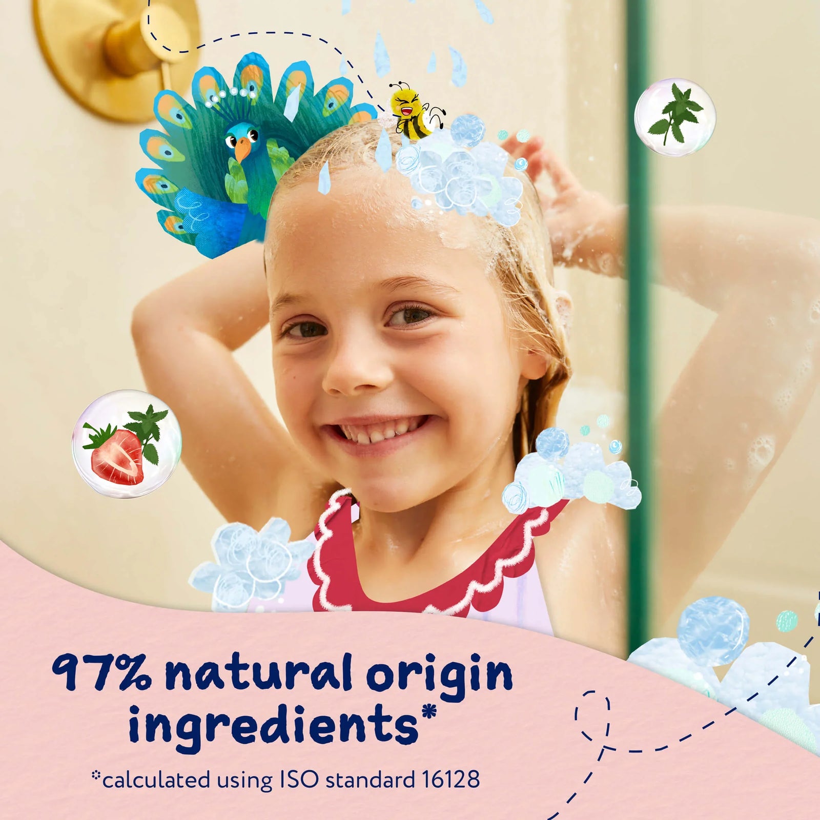 Childs Farm Sensitive Skin Experts Strawberry & Mint Tangle Shampoo 250ml