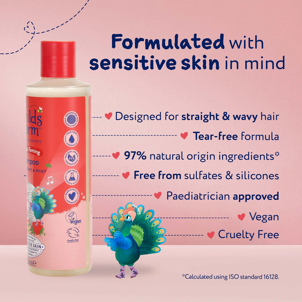 Childs Farm Sensitive Skin Experts Strawberry & Mint Tangle Shampoo 250ml