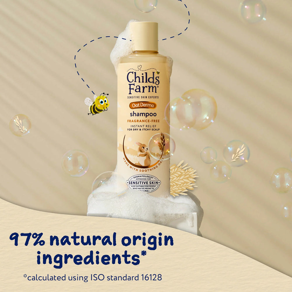 Childs Farm Sensitive Skin Experts Oat Derma Fragrance Free Shampoo 250ml