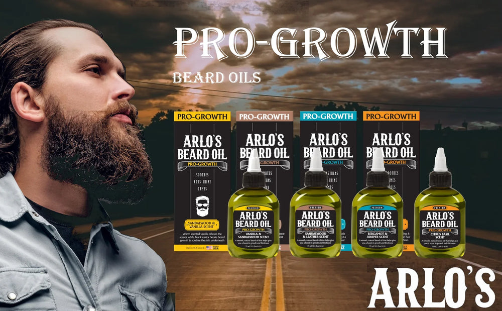 Arlo's Pro Growth Beard Oil Citrus Basil 75ml/2.25oz