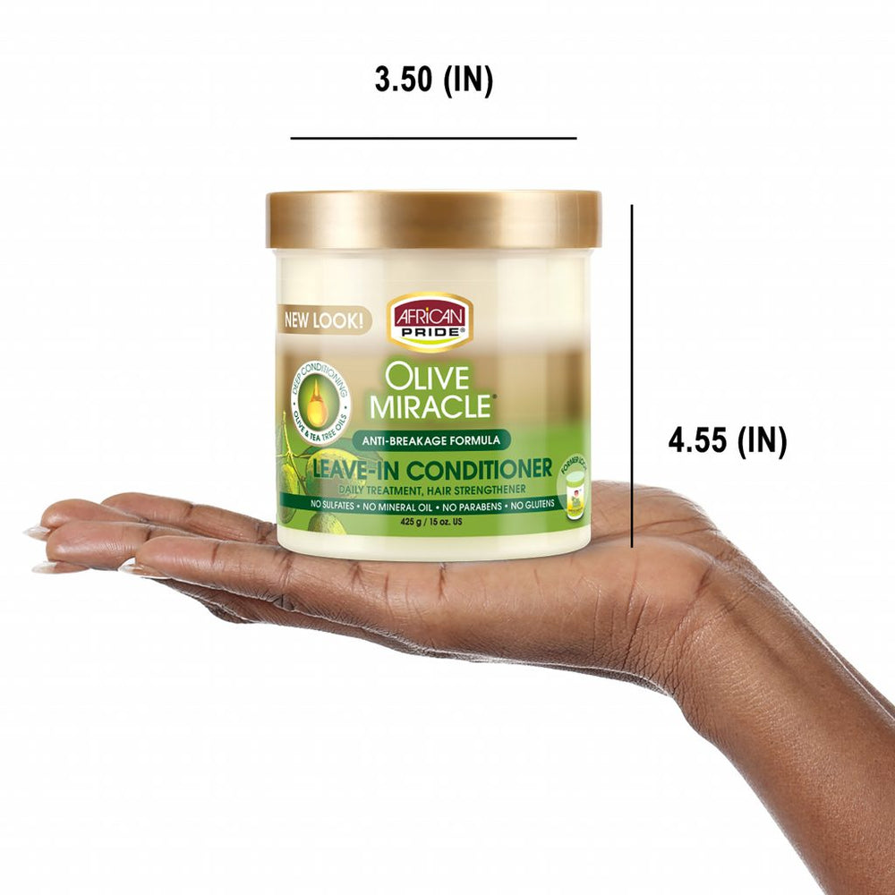 African Pride Olive Miracle Leave-In Conditioner 425g/15oz