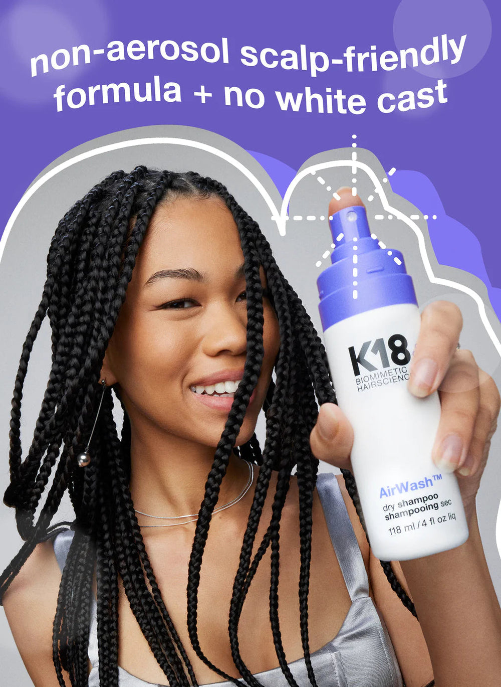 K18 AirWash™ dry shampoo 118 ml