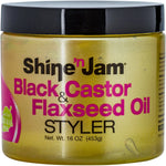 Ampro Shine 'N Jam Black Castor & Flaxseed Oil Gel