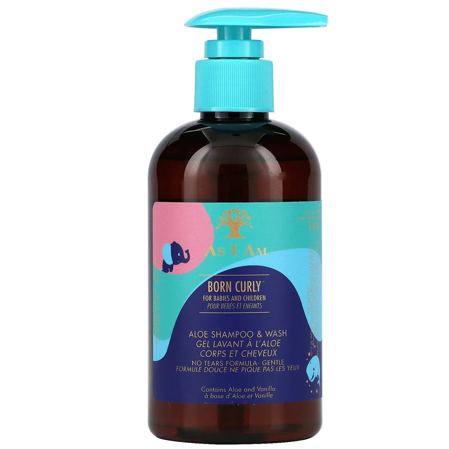 As I Am Born Curly Aloe Shampoo & Wash 240ml/8oz